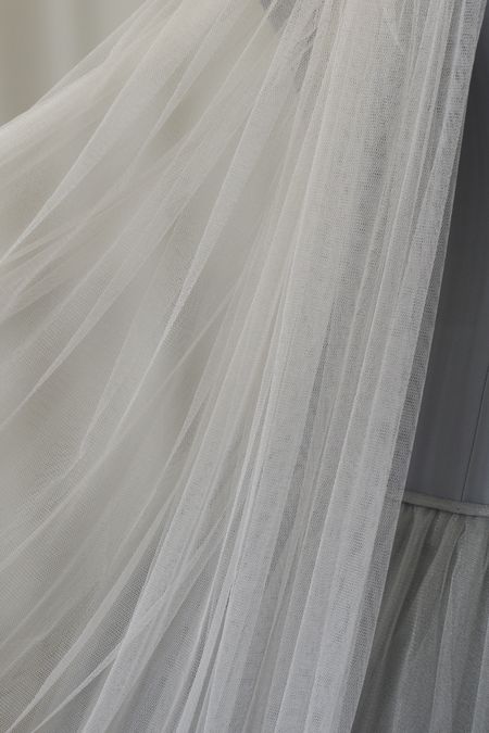 Tulle in seta pura 100 alt cm 360 colore bianco della seta