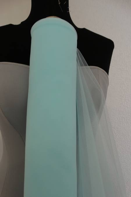 Tulle giada morbido mano seta alt cm 300 color costazzurra