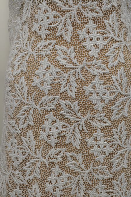 pizzo macrame bianco seta 135 Foto 1