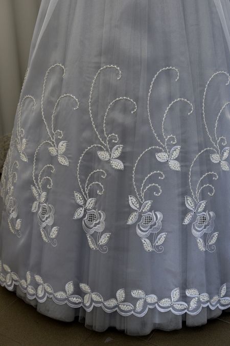 ricamata perle cuvettes strass 140 Foto 1