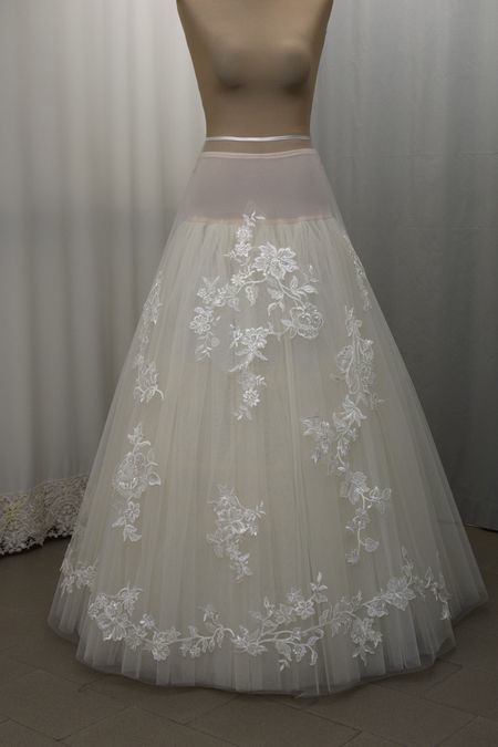 pizzo eseguibile tulle mikado organza vita lunghezza misura ruota mezza senza coda Foto 1