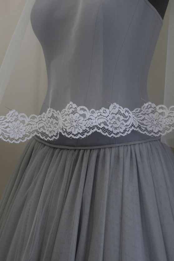 pizzo chantilly bianco 9 Foto 1