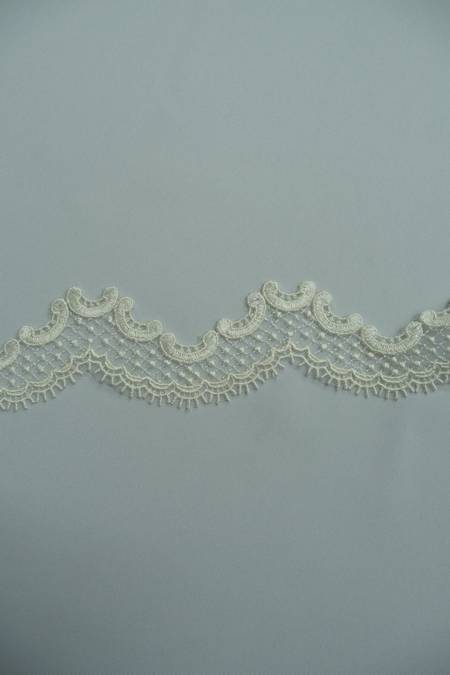 tulle ricamato avorio 5 Foto 1