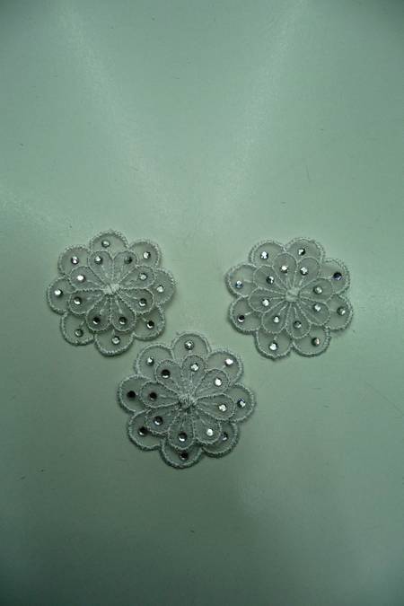 doppio organza bianco strass prezzo cadauno Foto 1
