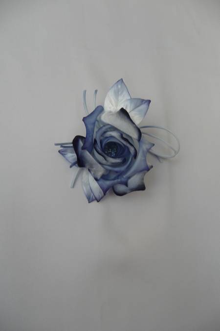 Fiore duchesse organza velluto col 10 blu