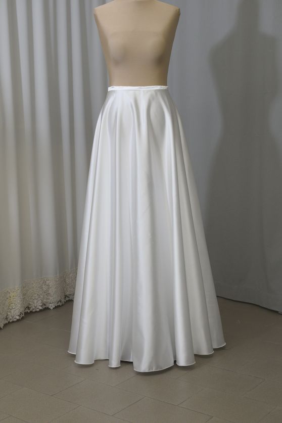 mezza ruota corolla realizzabile misura duchesse mikado kady tulle mano seta Foto 1