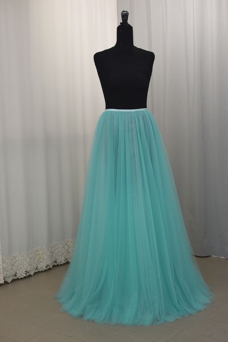 tulle illusione tiffany strati ruota fodera organza circonferenza vita lunghezza misura Foto 1