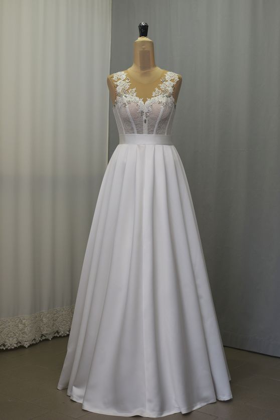 sposa pizzo rebrode duchesse Foto 1