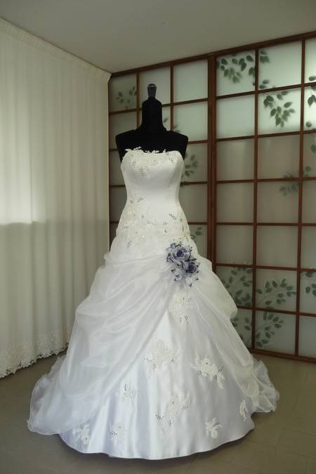 sposa organza duchesse pizzo swarovski Foto 1