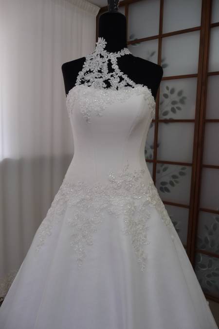 sposa organza applicazioni rebrode (0262) Foto 1