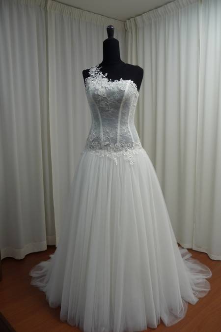 sposa rebrode tulle morbido seta applicazioni g1208 Foto 1