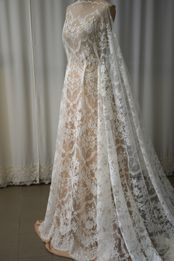 pizzo chantilly originale chiarissimo anche bianco seta Foto 4