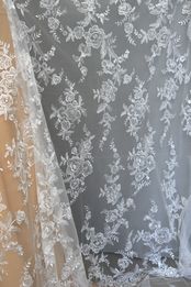 tulle rebrode avorio 130 Foto 4