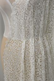 pizzo macrame mano seta naturale bianco 135 Foto 3