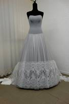 bordo pizzo bianco naturale nylon Foto 3