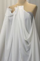 georgette poliestere bianco della seta 147 Foto 2