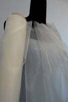 Tessuto Organza per Abiti Sposa in seta avorio o bianco