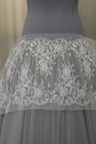bordo chantilly bianco seta comp cotone nylon Foto 2