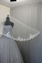 bordo pizzo perle bianco seta 0095l Foto 3