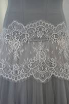 bordo pizzo bianco naturale nylon Foto 3