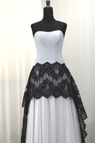 bordo pizzo nero nylon Foto 3