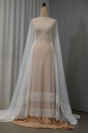 tulle mano seta macrame avorio 140 Foto 4