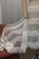 tulle macrame avorio anche bianco seta Foto 2