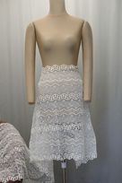 pizzo macrame avorio anche bianco seta Foto 2