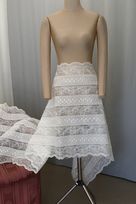 macrame organza seta avorio anche bianco 75 Foto 4