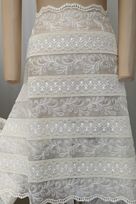 macrame organza pura avorio anche bianco 75 Foto 3