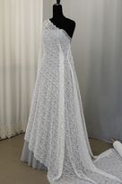 pizzo macrame morbido seta bianco 135 Foto 4