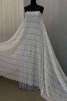 pizzo macrame bianco seta 135 Foto 3