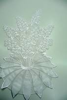 bordo organza bianco Foto 4