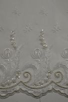 organza ricamata perle cuvettes 140 Foto 3