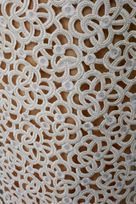duchesse perle strass intagliato mano bianco seta 70 Foto 2