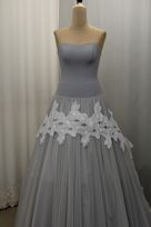 bordo organza intagliato mano bianco 36 Foto 2