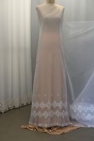 organza ricamata bianco 130 Foto 2