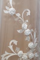 organza raso applicazioni rilievo 150 Foto 2