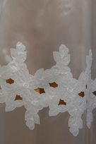 tripla organza raso intagliato mano 140 Foto 3