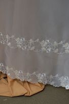 tripla organza ricamata olivette bianco 140 Foto 4