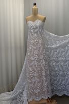 tulle mano paillettes bianco Foto 2