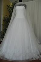 tulle ricamato grigio 180 Foto 3