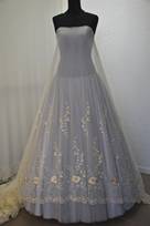 tulle bicolore beige argento 140 Foto 2