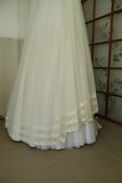 tulle seta ricamo macrame avorio chiaro 140 Foto 2
