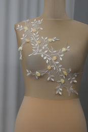 coppia tulle mano seta fiori rebrode seta Foto 2