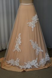 applicazioni tulle perlinato avorio chiarissimo anche bianco seta 36 Foto 4