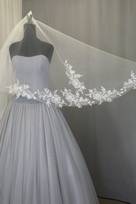 applicazioni macrame perle coppia bianco seta 30 Foto 2