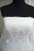 tulle ricamato avorio 140 Foto 2