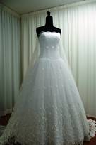 tulle ricamato avorio 140 Foto 2