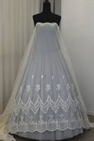 tulle ricamato avorio 150 Foto 2